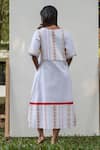 Shop_PRACHI KAMAT_White Cotton Linen Printed Portuguese High Midi Dress _at_Aza_Fashions