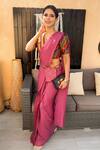 Buy_Leela By A_Multi Color Chanderi Ghungroo Border Embellished Pre-draped Saree Set _Online