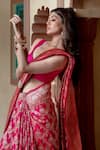 Buy_Amaara_Pink Pure Katan Silk Hand Woven Floral Vine Saree With Running Blouse _Online_at_Aza_Fashions