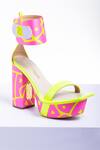 Buy_Papa Don't Preach Accessories_Pink Fix Me Up Block Heels _Online_at_Aza_Fashions