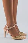 Papa Don't Preach Accessories Rose Gold Studs Isadora Metallic Studded Stilettos at Aza Fashions Papa Don't Preach Accessories_Rose Gold Studs Isadora Metallic Studded Stilettos _at_Aza_Fashions