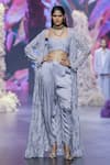 Buy_Nirmooha_Grey Modal Satin Placement Hand Embroidery Sequins Hem Pant _Online_at_Aza_Fashions