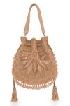 Buy_Beau Monde_Rose Gold Stone Embellished Potli _at_Aza_Fashions