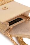 Buy_Beau Monde_Gold Crystal Nora Embellished Clutch With Sling Chain _Online_at_Aza_Fashions