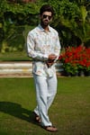 Buy_Linen Bloom_Multi Color 100% Linen Print Lyon Shirt _at_Aza_Fashions