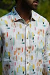 Linen Bloom_Multi Color 100% Linen Print Lyon Shirt _Online_at_Aza_Fashions