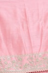 Buy_Anushree Reddy_Pink Organza Leh Sahya Saree With Unstitched Blouse Fabric  