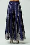 Jayanti Reddy_Purple Chanderi Hand Embroidery Floral Sharara  _at_Aza_Fashions