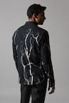 Shop Countrymade Black Modal Brain Shadow Abstract Print Shirt at Aza Fashions Shop_Countrymade_Black Modal Brain Shadow Abstract Print Shirt_at_Aza_Fashions