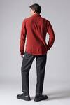 Shop_Countrymade_Brown Double Cloth Cotton Crinkle Textured Terra Shirt _at_Aza_Fashions