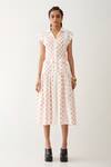 Shop_Son Of A Noble Snob_Off White Cotton Satin Collared Agnes Hopscotch Print Dress _Online_at_Aza_Fashions