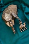 Buy_Mero Jewellery_Silver Plated Regal Camel Dangler Earrings _at_Aza_Fashions