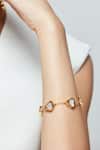 Shop_Anaash_White Stones Ibu Embellished Bracelet _at_Aza_Fashions