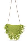 Buy_Jena_Green Tassels Raffia Moon Work Bag _at_Aza_Fashions