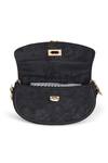 Shop_JENA_Black Velvet Crossbody Bag _Online_at_Aza_Fashions