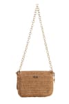 Shop_JENA_Brown Star Horse Emblem Crossbody Bag _at_Aza_Fashions