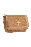 Shop_JENA_Brown Star Horse Emblem Crossbody Bag _Online_at_Aza_Fashions