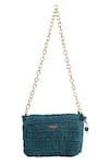 Shop_JENA_Green Shell Emblem Crossbody Bag _at_Aza_Fashions