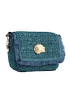 Shop_JENA_Green Shell Emblem Crossbody Bag _Online_at_Aza_Fashions