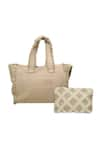 Buy_JENA_Beige Carpe Diem Canvas Tote Bag _at_Aza_Fashions