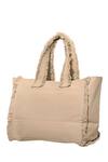 Shop_JENA_Beige Carpe Diem Canvas Tote Bag _at_Aza_Fashions