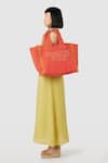 Shop_JENA_Orange Positive Vibes Tote Bag _at_Aza_Fashions