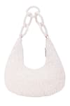 5Elements_White Embroidered Abraxas Pearl Bag _Online_at_Aza_Fashions