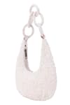 Buy_5Elements_White Embroidered Abraxas Pearl Bag _Online_at_Aza_Fashions