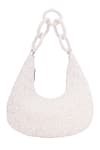 Shop_5Elements_White Embroidered Abraxas Pearl Bag _at_Aza_Fashions