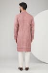 Shop_Kasbah_Pink Silk Embroidered Chikankari Kurta Set _at_Aza_Fashions