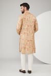 Shop_Kasbah_Beige Georgette, Cotton Zari Embroidered Kurta Set _at_Aza_Fashions