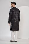 Shop_Kasbah_Black Georgette Embroidery Chikankari Work Kurta Set _at_Aza_Fashions