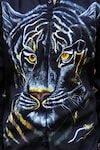 Buy_Avalipt_Black Cotton Blend Handpainted Tiger Shirt _Online_at_Aza_Fashions