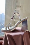 Tiesta_Silver Stone Embellished Gatsby Strap Block Heels_Online_at_Aza_Fashions