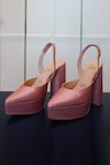 Buy_Tiesta_Pink Solid Satin Pointed Toe Block Heels_at_Aza_Fashions