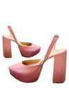 Tiesta_Pink Solid Satin Pointed Toe Block Heels_Online_at_Aza_Fashions