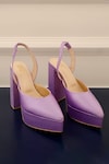 Buy_Tiesta_Purple Solid Pointed Toe Satin Block Heels_at_Aza_Fashions