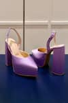 Shop_Tiesta_Purple Solid Pointed Toe Satin Block Heels_at_Aza_Fashions