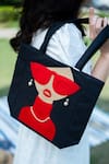 Buy_SANDALWALI_Black Pearl Katy Denim Big Tote Bag _at_Aza_Fashions