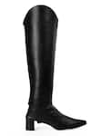 Shop_ZORI WORLD_Black Deux Pointed Toe Changeable Boots_Online_at_Aza_Fashions