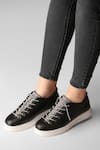 Buy_ZORI WORLD_Black Sequin Athena Embellished Sneakers _at_Aza_Fashions