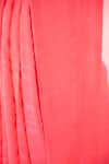 Buy_Sacred Weaves_Pink Satin Georgette Silk Stripe Handloom Saree With Detail 