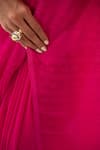 Buy_Sacred Weaves_Pink Satin Georgette Silk Paisley Detail Handloom Saree