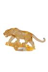 Shop_H2h_Yellow Glass Crystal Jaguar Sculpture_at_Aza_Fashions