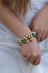 Do Taara_Multi Color Pearl Embellished Bracelet_Online_at_Aza_Fashions