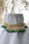 Buy_Do Taara_Gold Plated Kundan Embellished Choker _at_Aza_Fashions