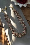 Shop Do Taara Multi Color Layered Beaded Necklace at Aza Fashions Shop_Do Taara_Multi Color Layered Beaded Necklace _at_Aza_Fashions