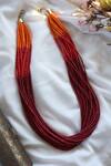 Shop Do Taara Multi Color Ombre Beads Embellished Necklace at Aza Fashions Shop_Do Taara_Multi Color Ombre Beads Embellished Necklace _at_Aza_Fashions