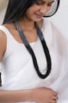 Buy_Do Taara_Black Ombre Effect Beaded Necklace _at_Aza_Fashions