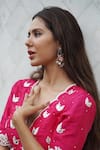 Sangeeta Boochra_Silver Plated Beads Tear Drop Carved Earrings _Online_at_Aza_Fashions